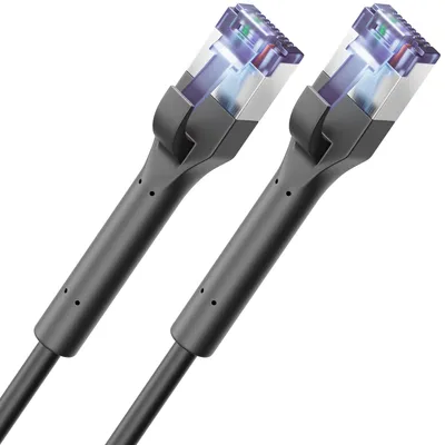 Produktbild von deleyCON 5m CAT7 Patchkabel SLIM - 10 Gbit/s Netzwerkkabel - Schwarz