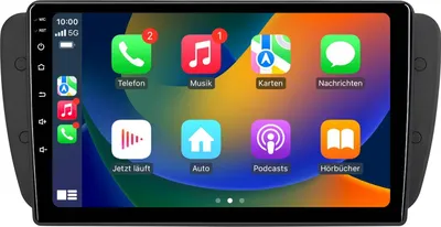 Image de Autoradio Android 9 pouces 64 Go pour SEAT Ibiza 2008-2013 CarPlay Android Auto Navigation Bluetooth DAB+ Caméra de recul