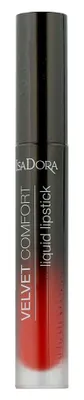 Zdjęcie produktu dla IsaDora Velvet Comfort pomadka w płynie 57 Hot Coral (4 ml)