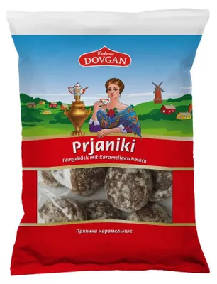 Produktbild von DOVGAN Prjaniki Feingebäck mit Karamellgeschmack 250g