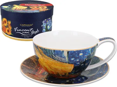Produktbild von Tasse und Untertasse - V. van Gogh, Caféterrasse am Abend (CARMANI)