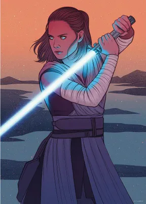 Produktbild von Kunstposter – Star Wars – Rey Skywalker – 50 x 40 cm