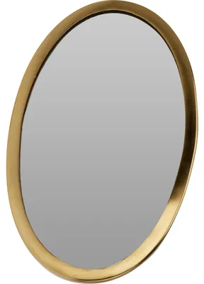 Produktbild von Home & Styling Spiegel - Oval - Gold - moderner Look - Wandspiegel - 15 x 25 cm