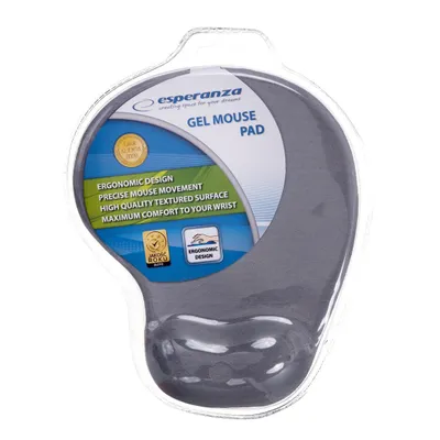 Produktbild von Esperanza EA137Y, Grau, Einfarbig, Gel, Handgelenkauflage, Anti-Rutsch-Basis