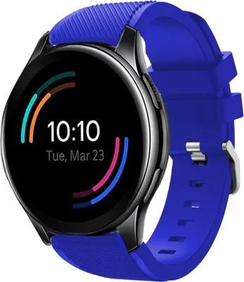 Produktbild von Strap-it OnePlus Watch Silikonarmband (Blau)