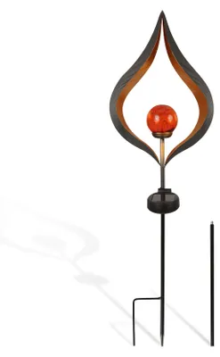 Productafbeelding van 2 x Zonnepaneel-lichtsculptuur "Druppels", 67 - 95 cm