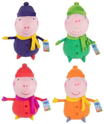 Zdjęcie produktu dla Świnka Peppa w zimowym ubraniu 50 cm