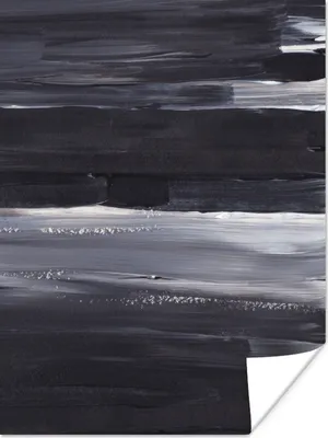 Produktbild von MuchoWow® Poster Farbe - Abstrakt - Schwarz 120x160 cm - Wandbilder