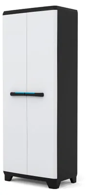 Produktbild von Kunststoffschrank Haushaltschrank Royal Multifunktionsschrank abschließbar mit Füßen 68 x 39 x 173 cm