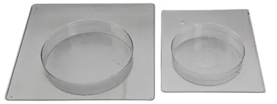 Produktbild von CREARTEC Betongießformen Rund 2-teilig. 105/145mm - für versch. Materialien - Profigießform - 88415
