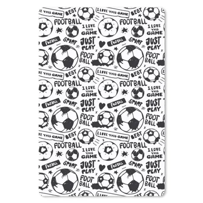 Produktbild von MuchoWow® Mauspad Mousepad Fußball - Sport - Zitate - Muster 18x27 cm - Mousepads - Maus Mat - Pad - Mausunterlage