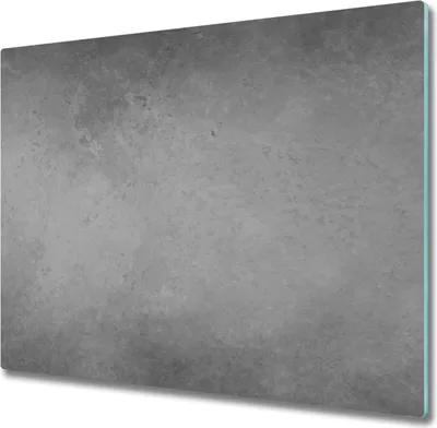Produktbild von Glas Herdabdeckplatte 60x52 cm Spritzschutz Glasabdeckplatte Schneidebrett Beton