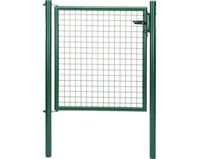 Zdjęcie produktu dla Alberts 600150 Pojedyncza brama z siatki falistej, ocynkowana ogniowo, szerokość 100 cm, wysokość 100 cm