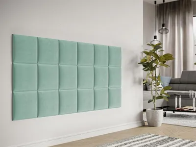 Immagine prodotto di Pannello a muro imbottito 30x30 PAG – turchese