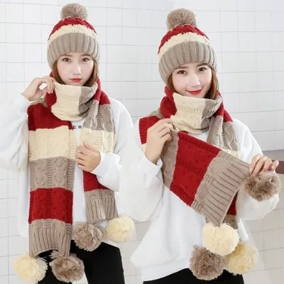 Immagine prodotto di Cappello e Sciarpa Marrone - Comfort e Stile KP21607