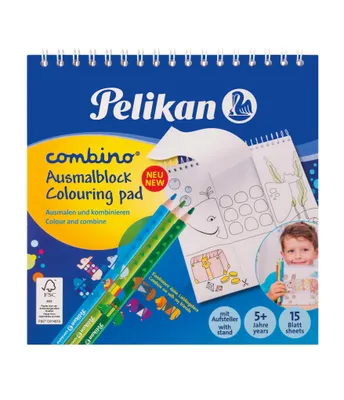 Image de Pelikan 811231 Pelikan bloc-notes combino, 150 x 150 mm, 170 g, 15 feuilles