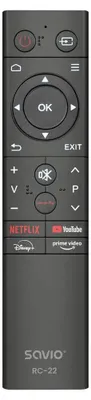 Produktbild von Savio RC-22, TV, IR Wireless, Schwarz
