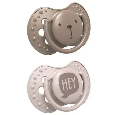 Produktbild von LOVI Schnuller Silikon dynamisch Hey Girl 6-18 m 2 St. 22/887girl
