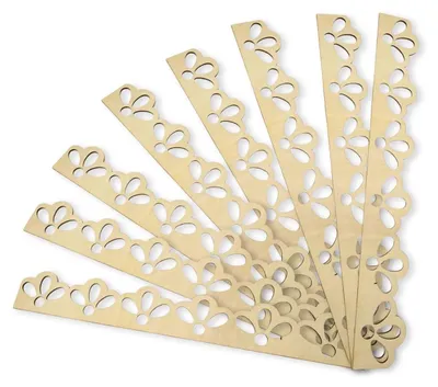 Immagine prodotto di Omgoods - Set di 15 stampi in legno per decorazioni a forma di fiori