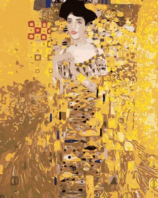 Obrázek produktu pro Zuty - Malování podle čísel - KLIMTOVA ZLATÁ ŽENA, 40x50 cm, vypnuté plátno na rám