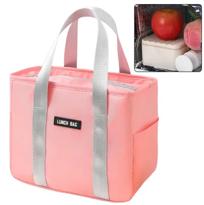 Obrázok produktu pre Termoizolačná taška na raňajky obedová taška ružová 24cm