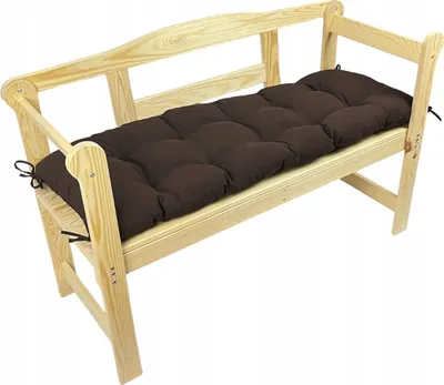 Produktbild von Gartenbankkissen, braun, 110x40x8, Gartenkissen, Gartensitzkissen, Outdoorkissen, Gartenkissen