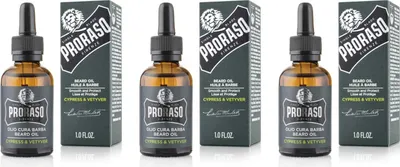 Produktbild von Beard Oil Cypress and Vetyver 3x30 ml