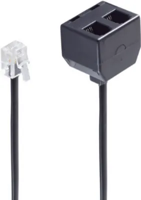 Produktbild von shiverpeaks BS71231-4, 0,15 m, RJ-10, 2 x RJ-10, Schwarz, Männlich, Weiblich