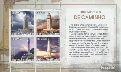 Produktbild von Briefmarken Sao Tome e Principe 2007 Mi 3108-3111 Kleinbogen (kompl. Ausgabe) postfrisch Leuchttürme
