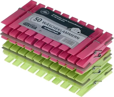 Produktbild von Wäscheklammern aus Kunststoff, superstark, 50 Stück