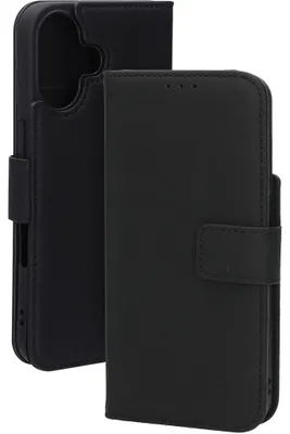 Produktbild von Mobiparts MP-127234, Geldbörsenhülle, Apple, iPhone 16, 15,5 cm (6.1"), Schwarz