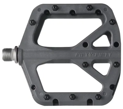 Obrázek produktu pro Pedály na kolo, nylonový kompozit, MTB, protiskluzové, 9/16 palce, ploché, šedé
