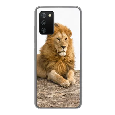 Produktbild von MuchoWow® Handyhülle Schutzhülle Hülle für Samsung Galaxy A03s Löwe - Mähne - Tier Silikon Softcase Handy Hülle - Schutz