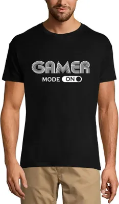 Produktbild von Herren Grafik T-Shirt Gamer-Modus ein - Spielen – Gamer Mode On - Gaming – Öko-Verantwortlich Vintage Jahrgang Kurzarm Lustige Druck Geburtstag