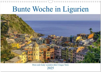 Produktbild von Bunte Woche in Ligurien (Wandkalender 2025 DIN A3 quer), CALVENDO Monatskalender