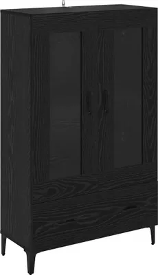Produktbild von Highboard mit Schubladen Schwarz Eichen-Optik 70 x 31 x 115 cm