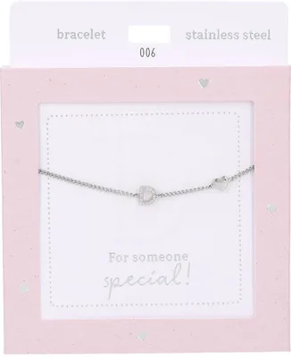 Produktbild von Depesche Armband Silber Heart of Gold mit Buchstabe D und Zirkonia