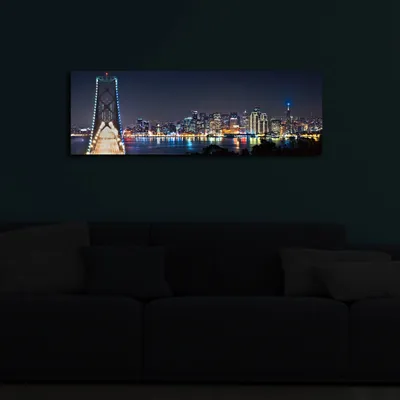 Productafbeelding van Opviq, 3090İACT- SHN3211, Bunt, canvasprints, 30 x 90 cm, 100% suède canvas