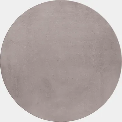 Image de Teppium Tapis Rabbit Rond 120 cm Beige Poils Longs Shaggy Doux Effet Fourrure Synthétique pour Salon Chambre Enfant