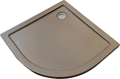Produktbild von Acryl Rundbrausetasse Duschwanne Stone Grey 80 x 80 cm