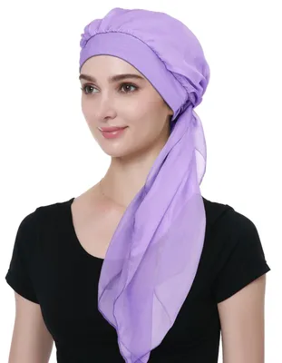 Produktbild von Langer Chiffon Schal für Frauen, Chemo Hut