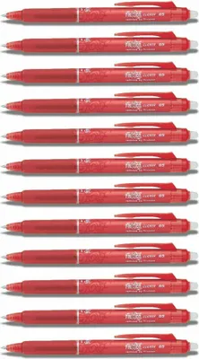 Produktbild von Pilot Frixion Clicker 0.5 Tintenroller rot  12er-Set