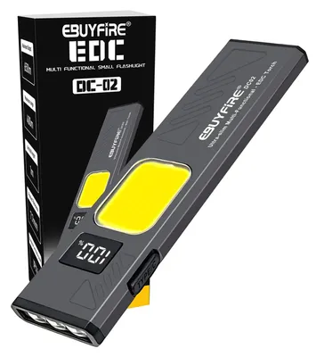 Produktbild von Superflache Led Taschenlampe Aufladbar mit Dual-Lichtquelle, Rotlicht,Magnet und