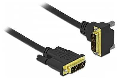 Immagine prodotto di Delock DVI Kabel 18+1 Stecker zu 18+1 Stecker gewinkelt 3 m
