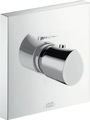 Zdjęcie produktu dla Hansgrohe Axor Starck Organiczny termostat podtynkowy o wysokim przepływie zestaw wykończeniowy chrom