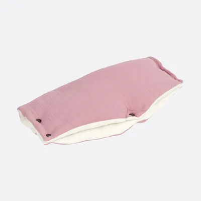Produktbild von KraftKids Kinderwagenmuff Musselin rosa