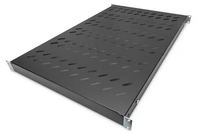 Produktbild von DIGITUS Fachboden mit variablen Befestigungsschienen zum Festeinbau in 483 mm (19")-Schränke
