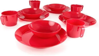 Produktbild von Famanu Tischset für 4 Personen - Ideal für Camping und Picknicks