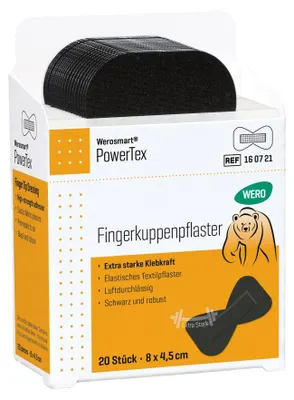 Produktbild von PowerTex Fingerkuppenpflaster, 8 x 4,5 cm, 20 Stk
