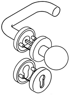 Obrázek produktu pro HEWI Rosettengrt.111R03.133 Ku.99 rd.PZ DIN L/R KGL D/K - 111R03.133 99